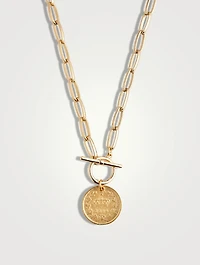 Milan 14K Gold Plated Pendant Necklace