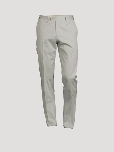 Wool Slim-Leg Pants