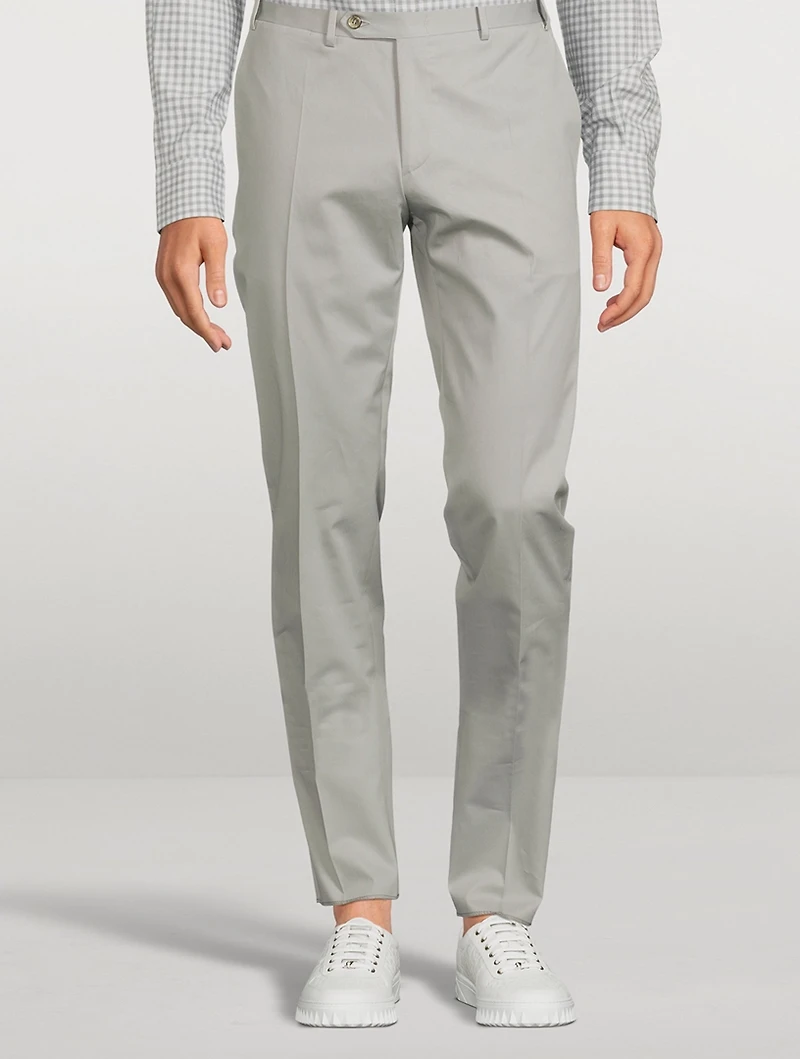 Wool Slim-Leg Pants
