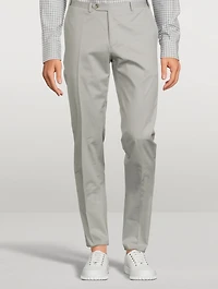 Wool Slim-Leg Pants
