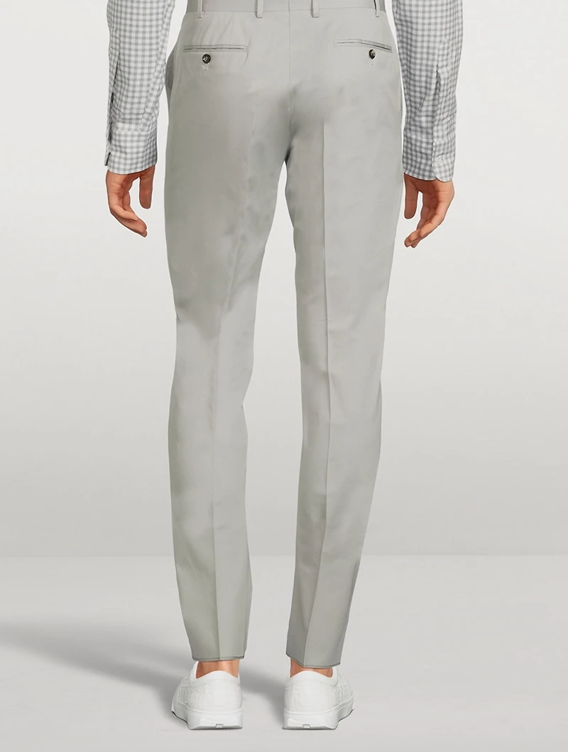 Wool Slim-Leg Pants