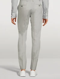 Wool Slim-Leg Pants