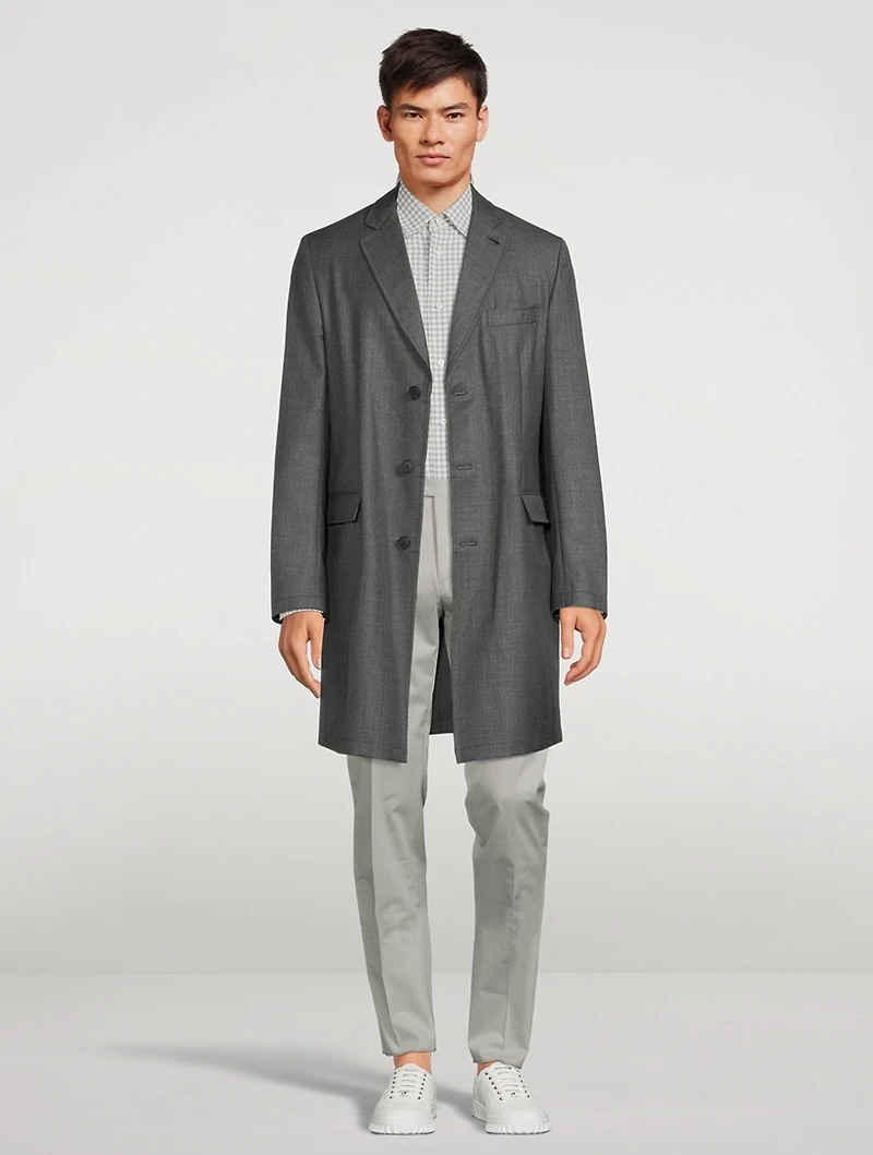 Wool Slim-Leg Pants