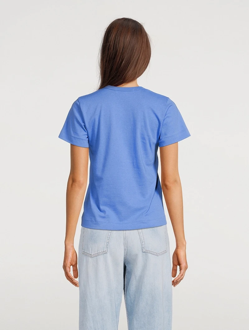 Small Embroidered Heart T-Shirt