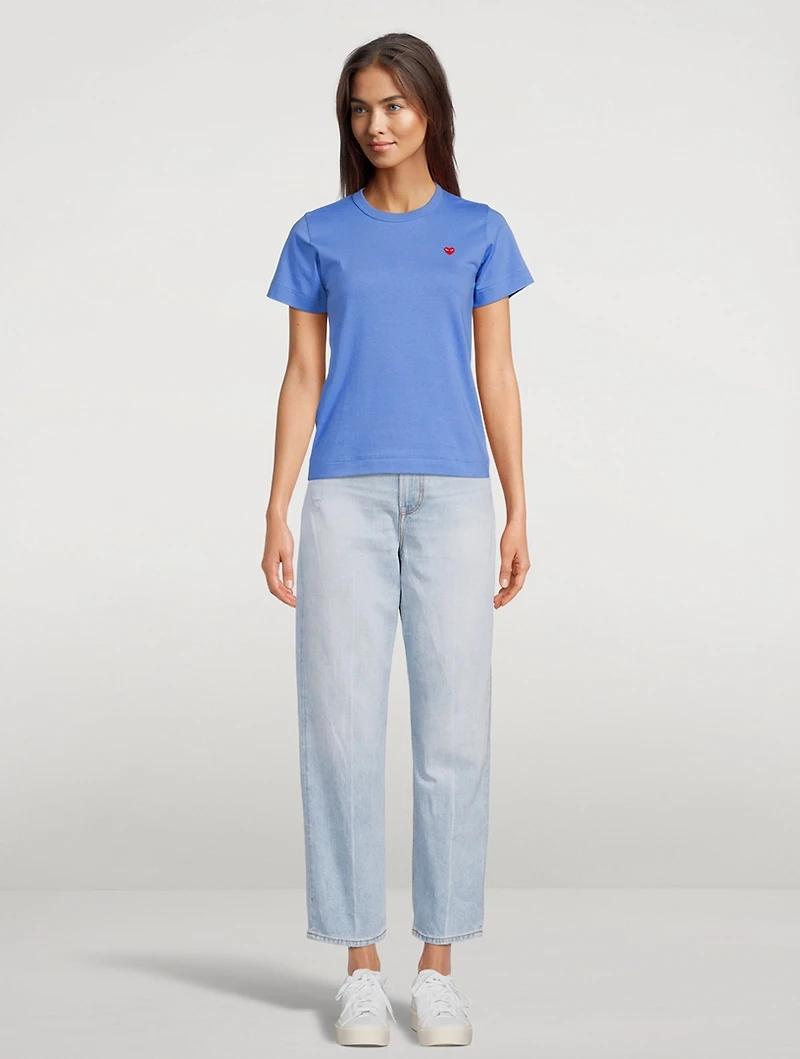 Small Embroidered Heart T-Shirt