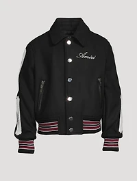 Bones Wool-Blend Varsity Jacket