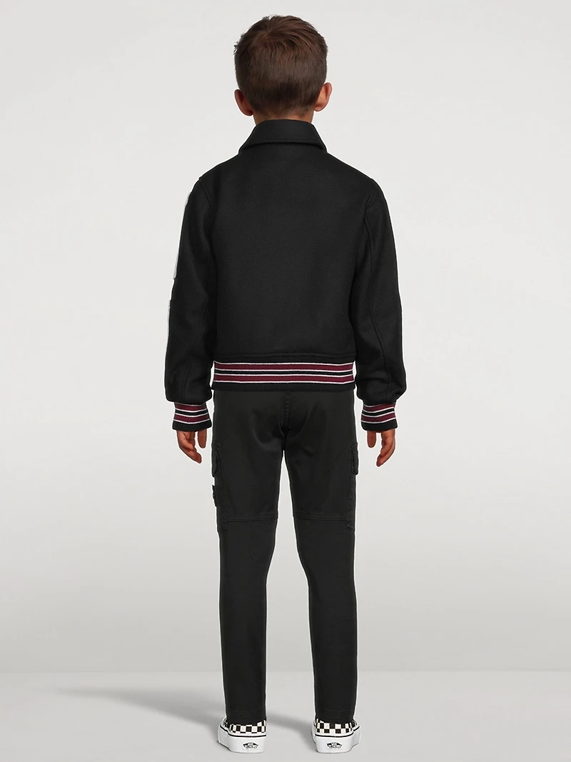Bones Wool-Blend Varsity Jacket