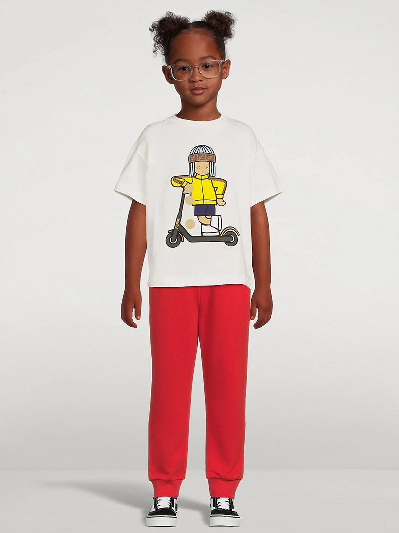Kids Cotton Logo Sweatpants