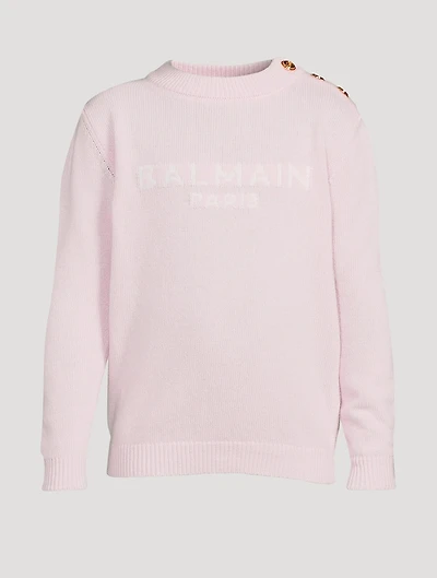 Kids Wool-Blend Logo Sweater