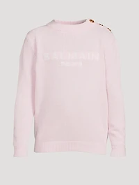 Kids Wool-Blend Logo Sweater