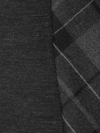 Mixed-Media Wool Jersey Dress