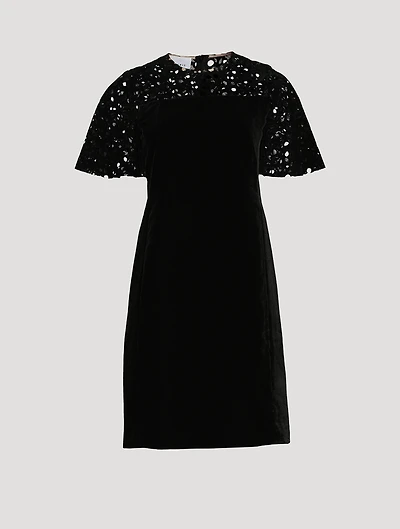 Velvet Lace Midi Dress