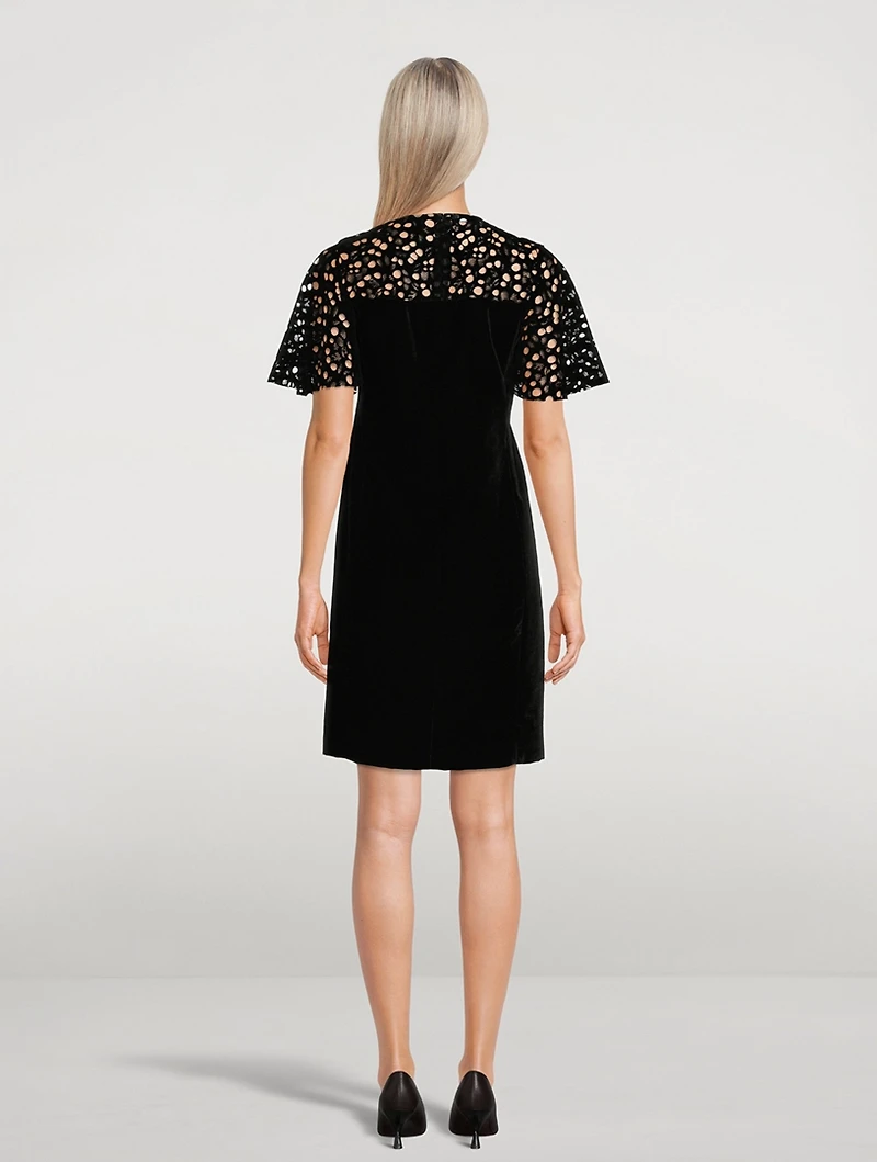 Velvet Lace Midi Dress