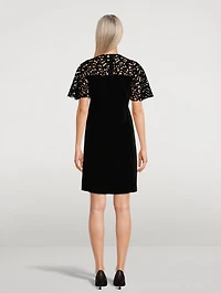 Velvet Lace Midi Dress