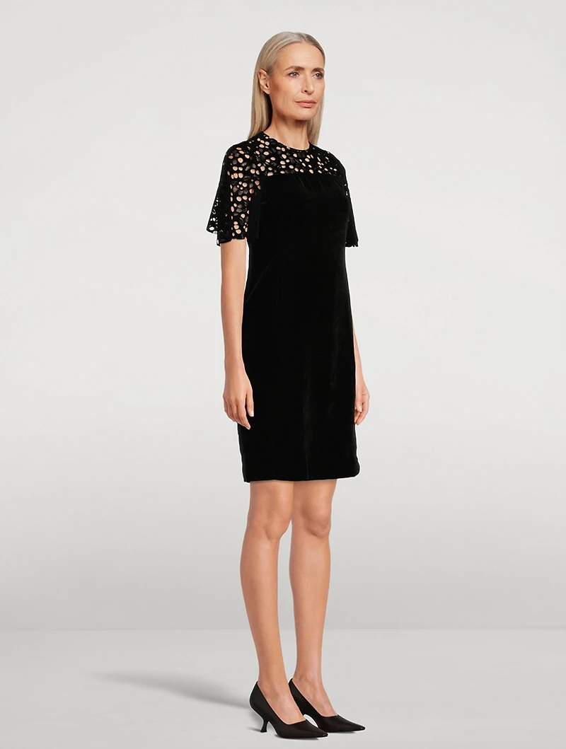 Velvet Lace Midi Dress