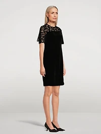 Velvet Lace Midi Dress
