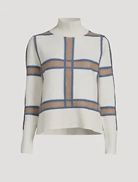 Check Intarsia Sweater