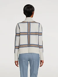 Check Intarsia Sweater