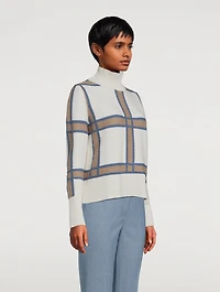 Check Intarsia Sweater