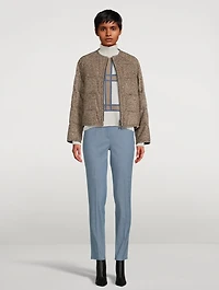 Check Intarsia Sweater