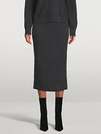 Wool And Cashmere Pencil Skirt