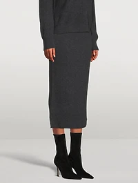 Wool And Cashmere Pencil Skirt