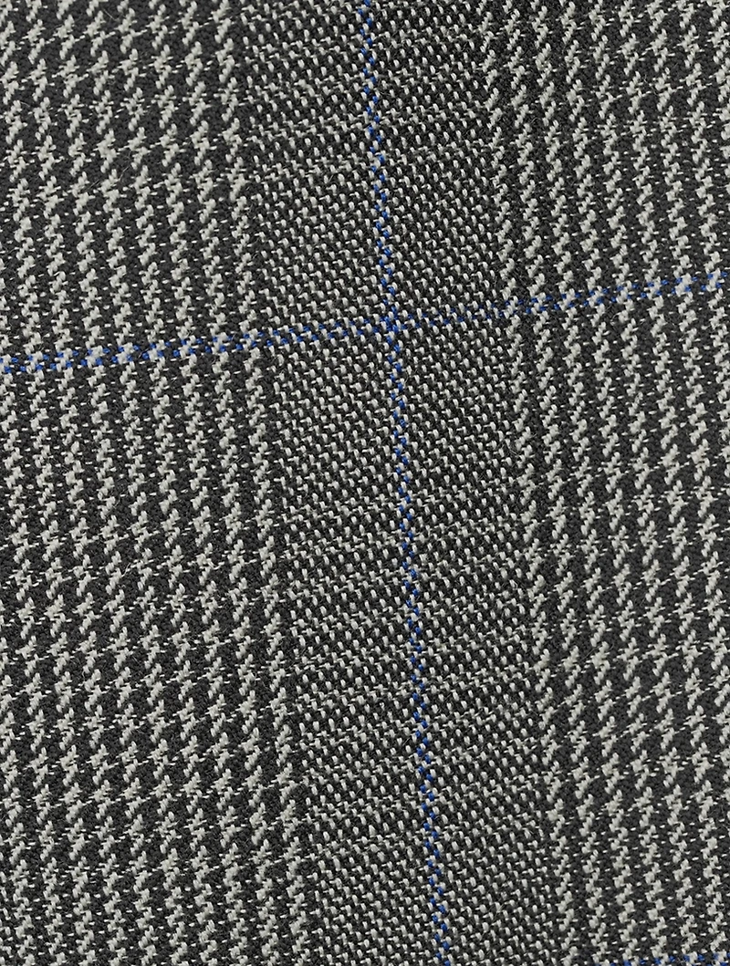 Prince of Wales Wool Fresco Boyfriend Blazer