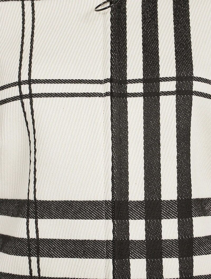 Plaid Jacquard Fleece Jacket