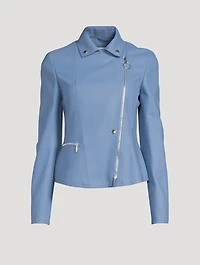 Wool-Blend Biker Jacket