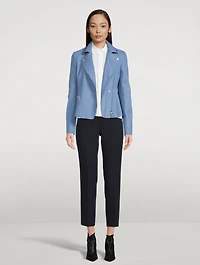 Wool-Blend Biker Jacket