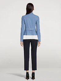 Wool-Blend Biker Jacket