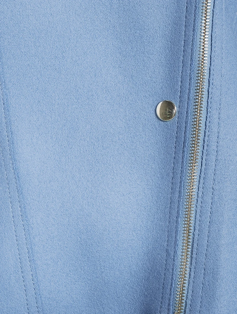 Wool-Blend Biker Jacket