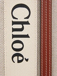 Large Woody Linen Tote Bag