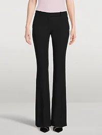 Leaf Crepe Bootcut Trousers