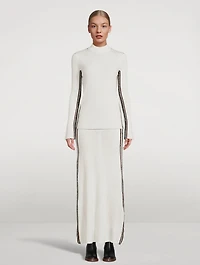 Ribbed Wool Maxi Skirt
