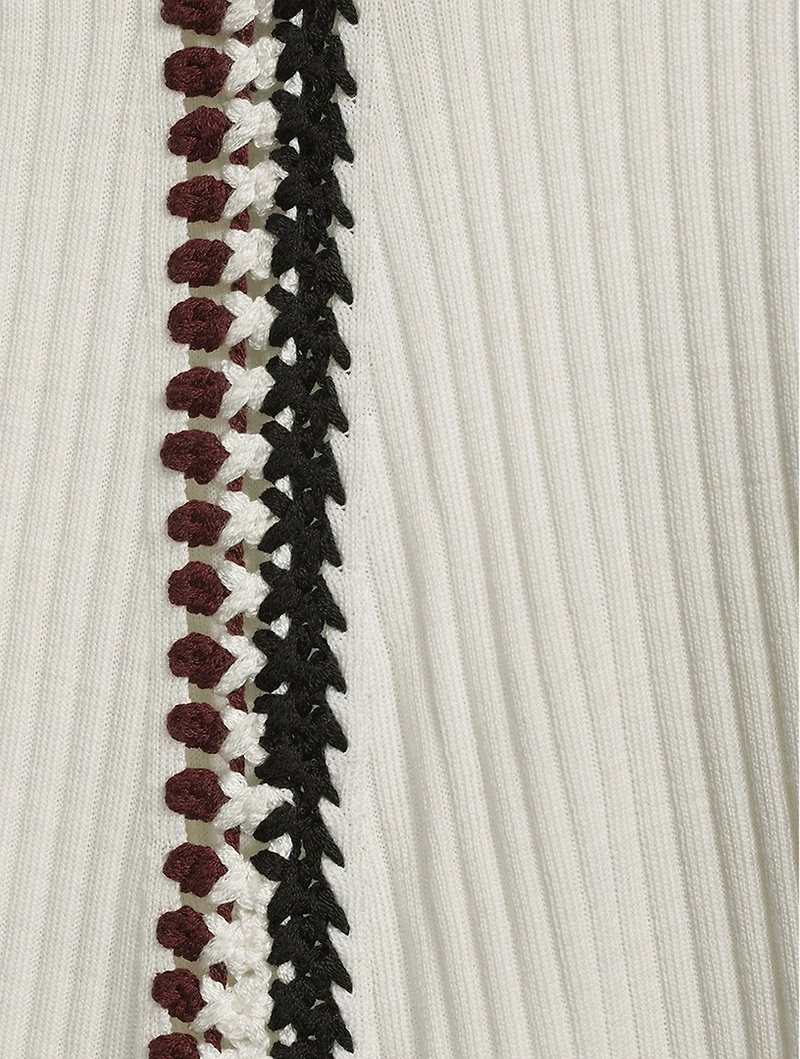 Ribbed Wool Maxi Skirt