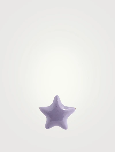 14K Gold Tiny Star Stud Earring