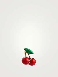 14K Gold Cherry Stud Earring