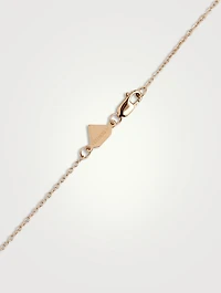 14K Gold Mini Stellar Letter 'B' Necklace With Diamonds
