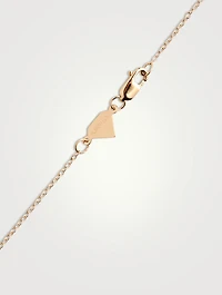 14K Gold Mini Stellar Letter 'T' Necklace With Diamonds