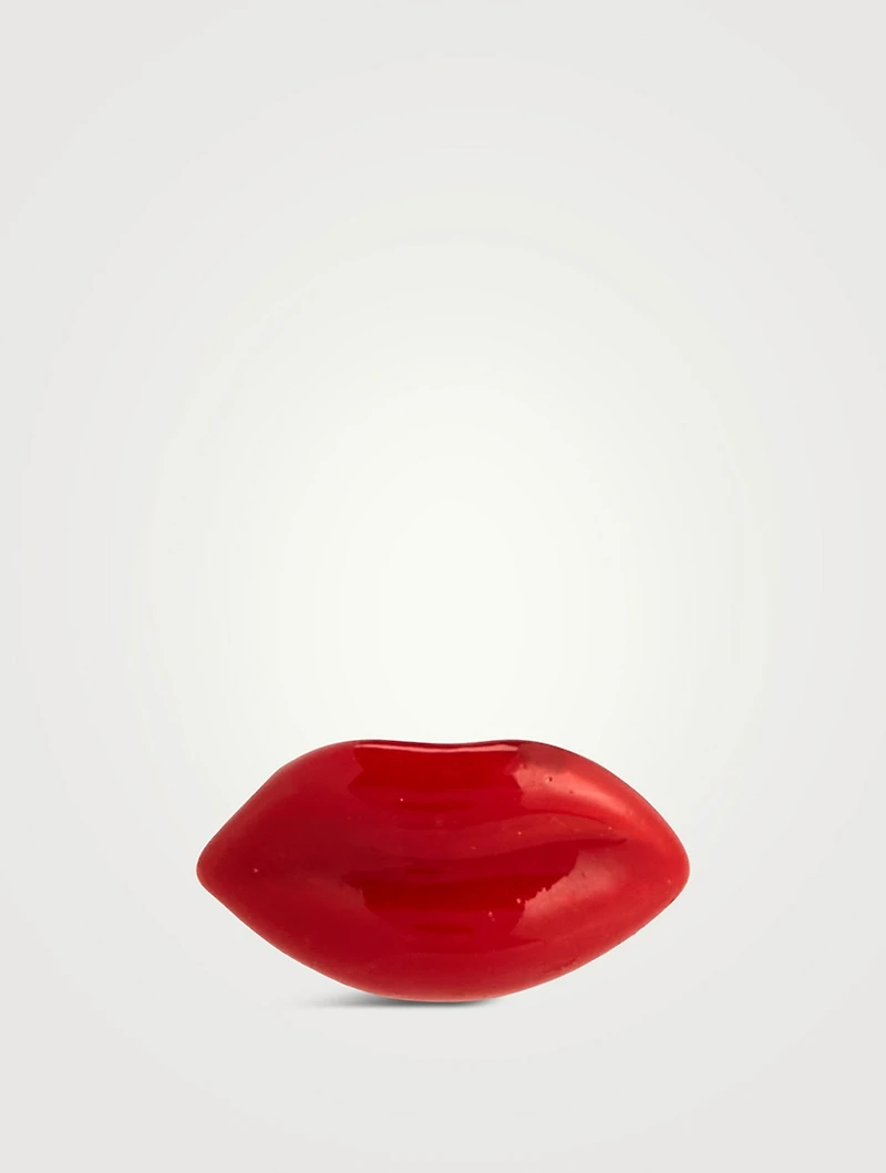 14K Gold Mini Lip Stud Earring