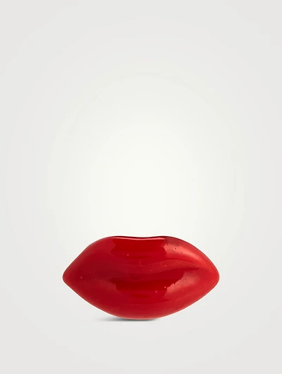14K Gold Mini Lip Stud Earring