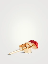 14K Gold Mini Lip Stud Earring
