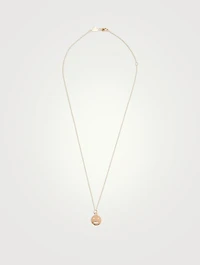 Medium 14K Gold Happy Face Necklace With Diamonds