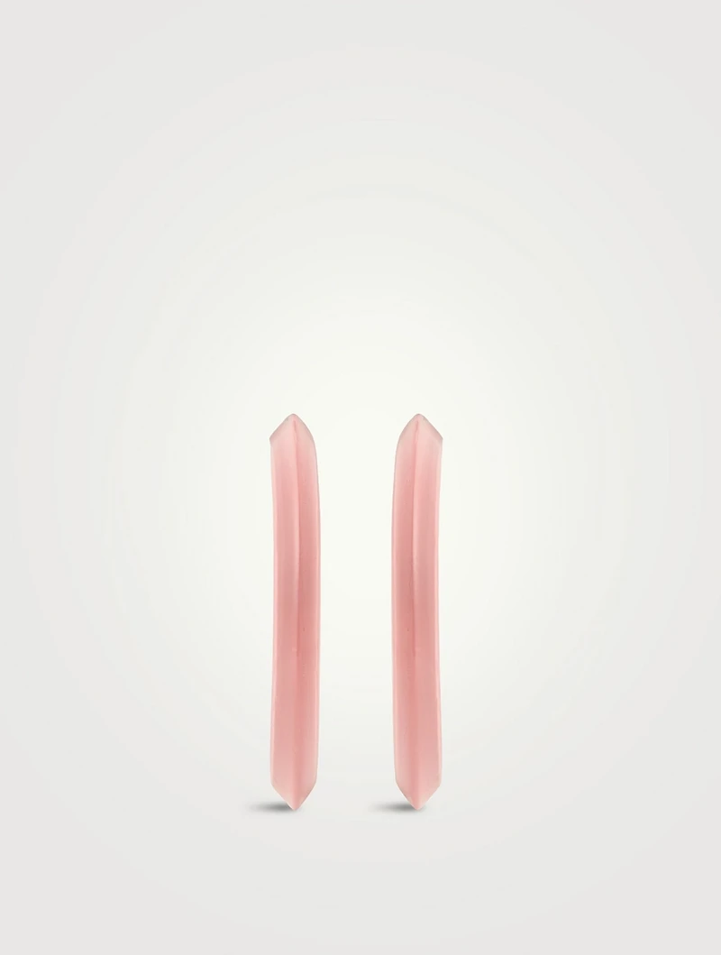 Medium Jelly Lucite Hoop Earrings
