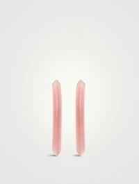 Medium Jelly Lucite Hoop Earrings