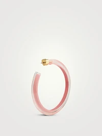 Medium Jelly Lucite Hoop Earrings