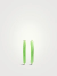 Medium Jelly Lucite Hoop Earrings