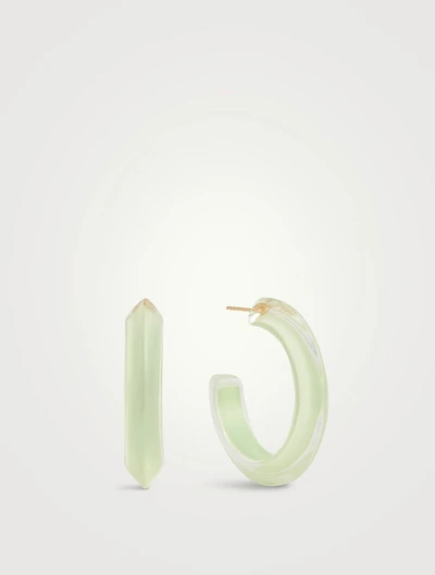 Jelly Lucite Hoop Earrings