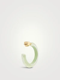 Small Jelly Lucite Hoop Earrings